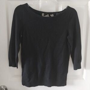 White House Black Market 3/4 Sleeve Sweater Size S
